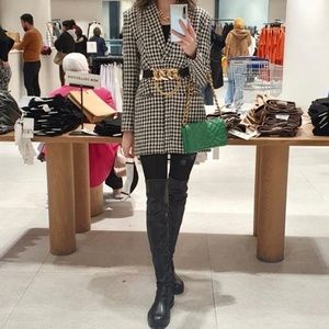 Last1️⃣ ZARA | NWT HOUNDSTOOTH BLAZER DRESS XS & L
